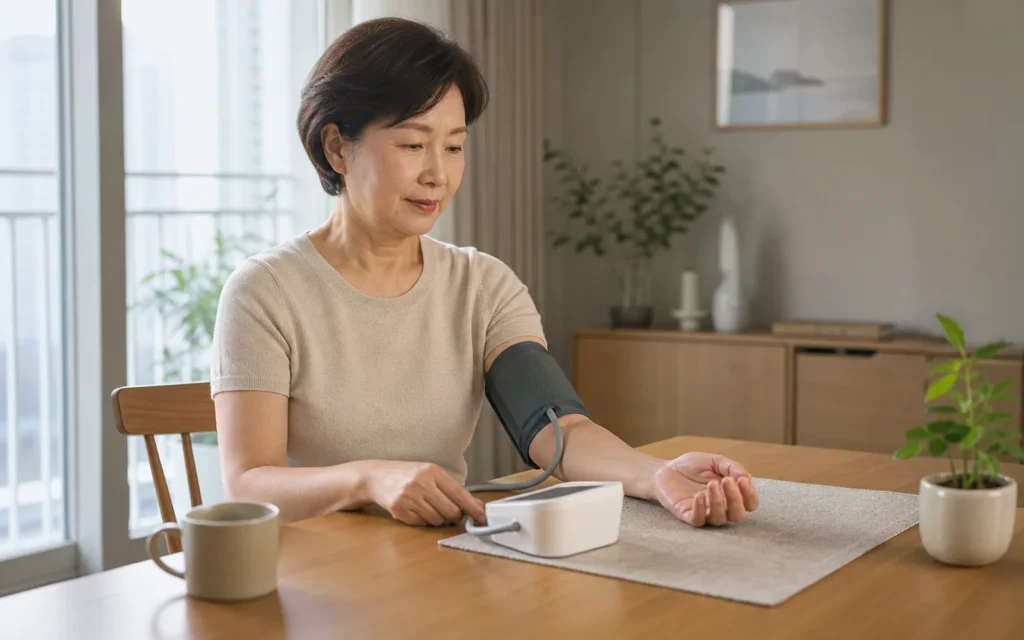 집에서 혈압 정확히 재는 법, 아침·저녁 순서까지 정리