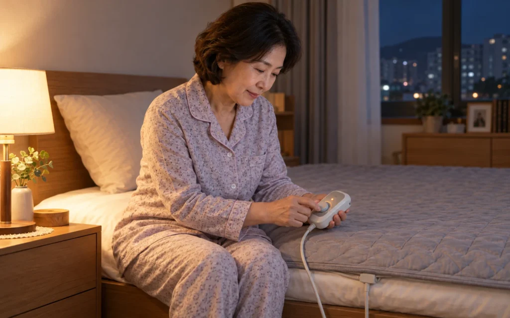 전기장판 밤새 사용, 낮은 온도면 괜찮을까요?